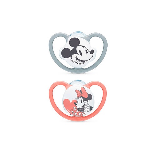 Chupete silicona - nuk space mickey (6 - 18 meses 2 unidades niña)