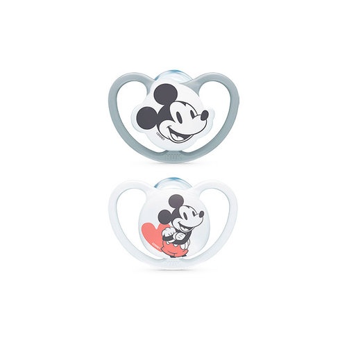 NUK Pack chupete silicona Mickey 6 - 18 meses (2 ud niño)