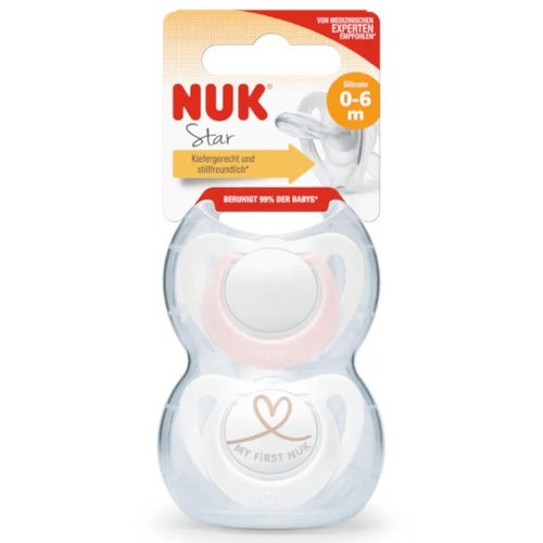 NUK Chupete Classic Látex 0-6 m (2 ud)