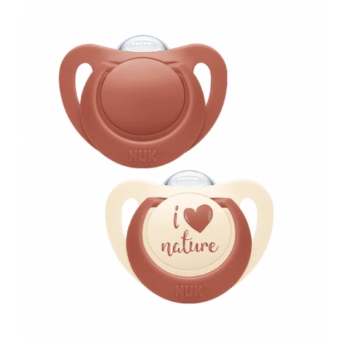 NUK Chupete Látex Nature 18 - 36 meses (Pack 2 unidades)