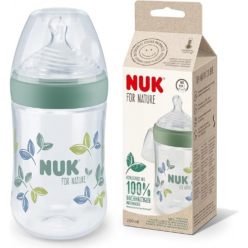 NUK Biberón silicona Nature talla M 260ml (1 unidad)