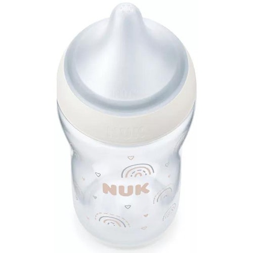 Biberon pp silicona - nuk perfect match (flujo m 1 unidad 260 ml arcoiris)