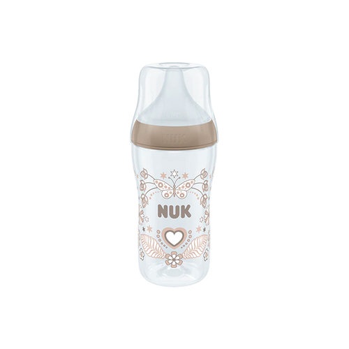 Biberon pp silicona - nuk perfect match (flujo m 1 unidad 260 ml corazon)