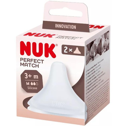 Tetina silicona anticolico nuk perfect match flujo m 2 unidades - nuk perfect match