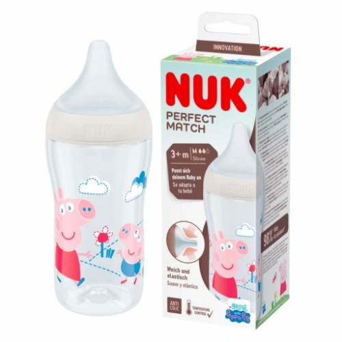Nuk biberon perfect match sil peppa pig +3m 260ml
