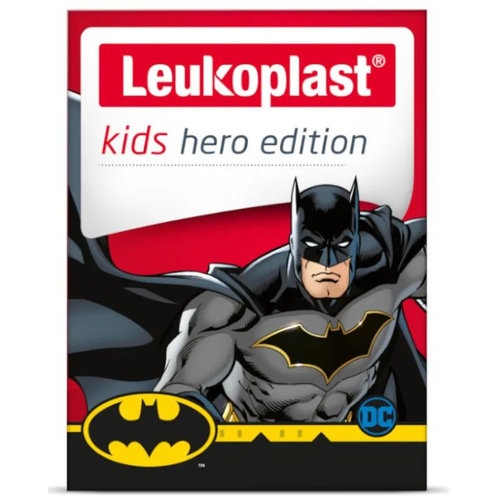 Leukoplast kids hero  8 unidades 19 x 56 mm + 4 unidades 38 x 63 mm batman