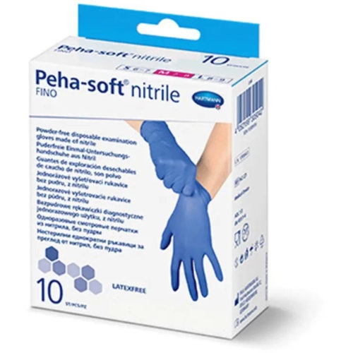 Guantes de nitrilo desechables - peha-soft nitrile fino (10 unidades talla mediana)