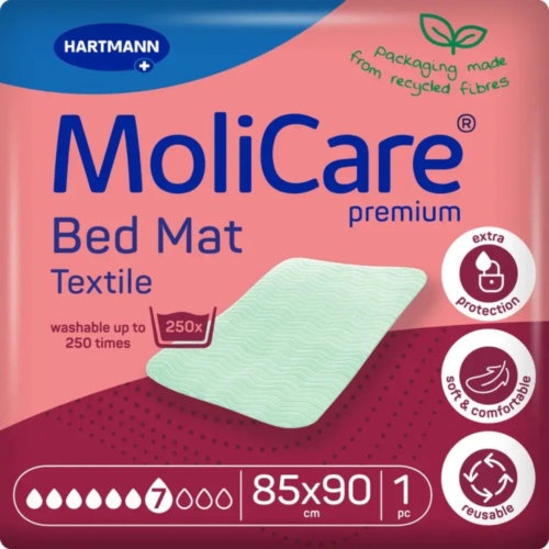Empapador reutilizable - molicare bed mat textile (1 unidad 90 cm x 85 cm)