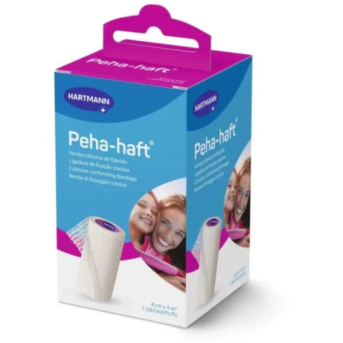 Venda elastica cohesiva peha-haft latex free 1 unidad 4 m x 8 cm - peha-haft latex free