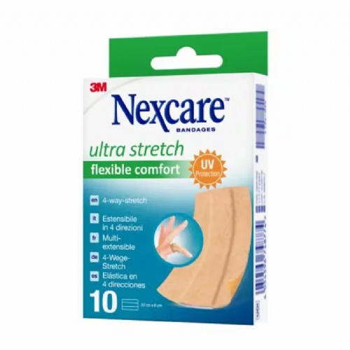 3m nexcare comfort  10 tiras 10 cm x 6 cm