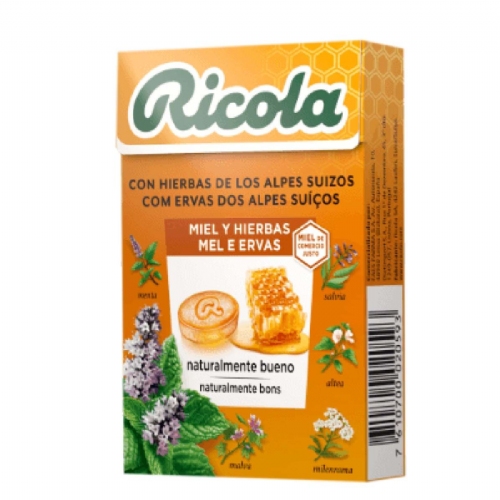 Ricola caramelos (1 envase 50 g sabor miel y hierbas)
