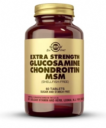 Solgar Glucosamina condroitina, MSM 60 comprimidos
