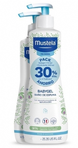 Mustela Pack Hydra Bebé 500ml + gel de baño 500ml