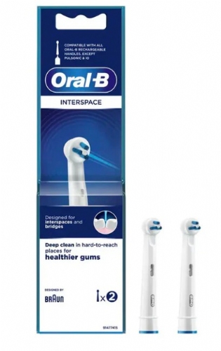 Oral B Cepillo dental eléctrico recambio Interspace (2 cabezales)
