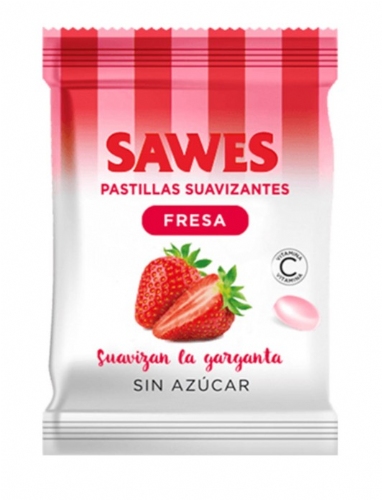Sawes Pastillas Suavizantes Fresa 50g