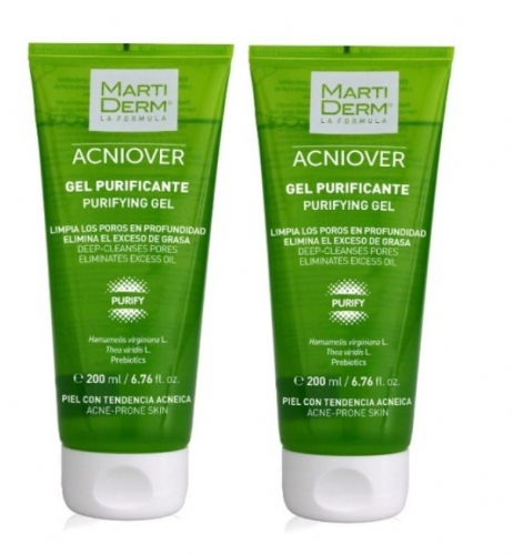 MartiDerm Pack Duplo Acniover gel purificante 2ud x 200ml