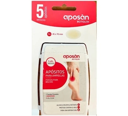 Aposan botiquin ampollas - apositos hidrocoloides (5 apositos tamaño mediano)