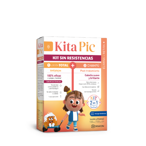 Kitapic sin resistencias kit (1 envase champu 100 ml + 1 envase locion 100 ml)