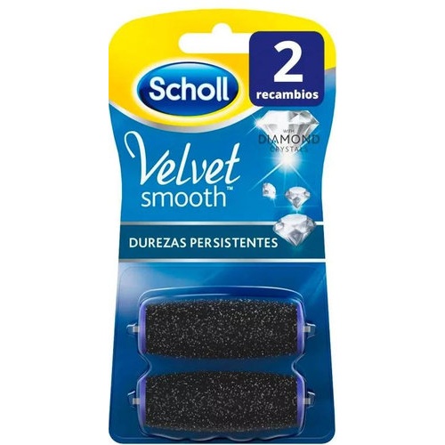 DR SCHOLL VELVET SMOOTH - LIMA ELECTRONICA DIAMOND CRYSTALS RECAMBIO DUREZAS PERSISTENTES (2 U RECAM
