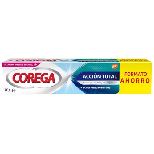 Corega Adhesivo Prótesis Dental Acción Total 3D (70 g)