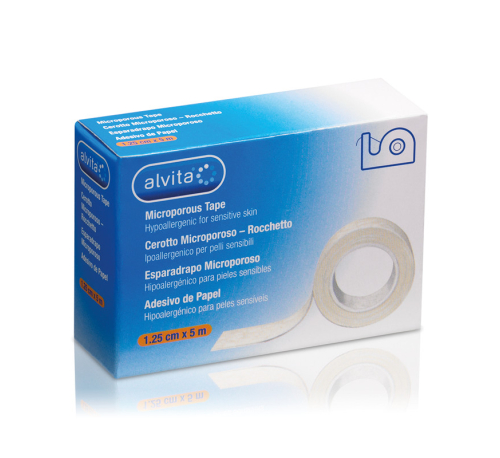Esparadrapo hipoalergico alvita microporoso 1 unidad 5 m x 1,25 cm - alvita microporoso