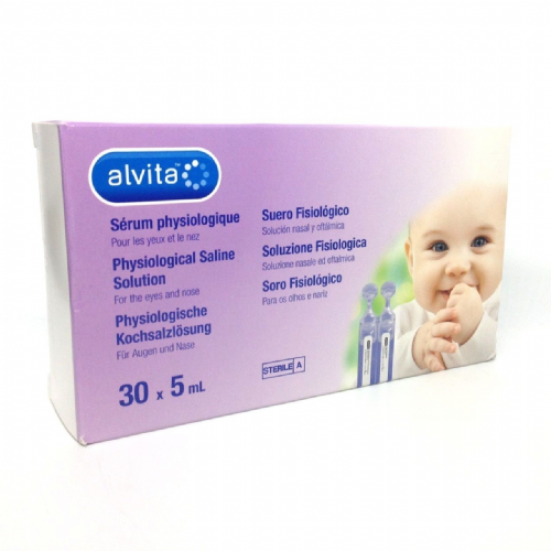 Alvita suero fisiologico esteril aerosolterapia  30 ampollas 5 ml