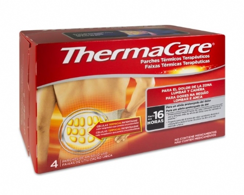 ThermaCare Parche térmico zona lumbar cadera (4 parches)