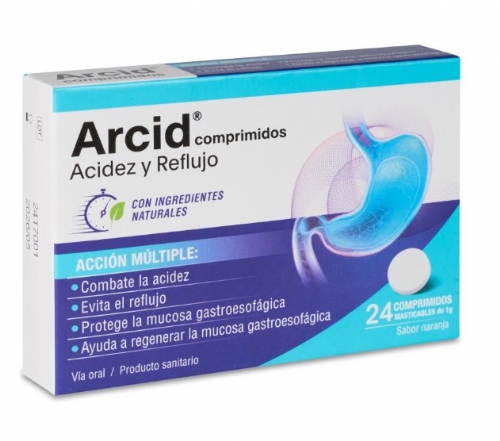 Arcid Acidez y Reflujo 24 comprimidos masticables