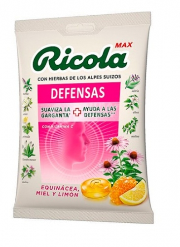 Ricola Max Caramelos Equinácea, Miel y Limón 70 g 
