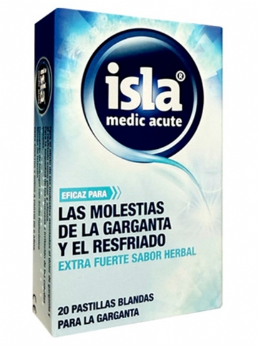 Isla Medic Acute 20 pastillas blandas sabor herbal
