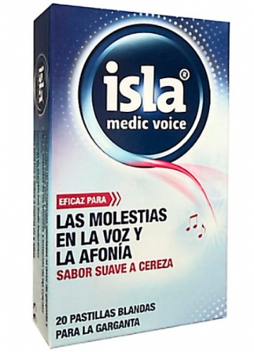 Isla Medic Voice 20 pastillas blandas sabor cereza