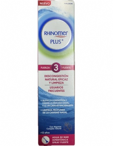 Rhinomer plus usuarios frecuentes fuerza 3 fuerte 1 spray 125 ml