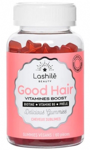 Lashilé Good Hair 60 gominolas sabor tutti frutti
