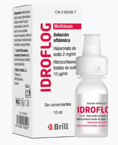 Idroflog solucion oftalmica  1 envase 10 ml multidosis