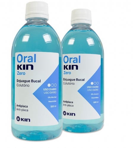 OralKin Zero Pack DUPLO enjuague bucal (2 ud x 500 ml)