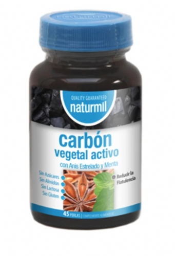 Carbón vegetal activo con anís estrellado y menta 45 perlas