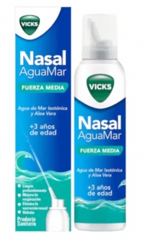 Vicks Nasal AguaMar Fuerza media (120 ml)