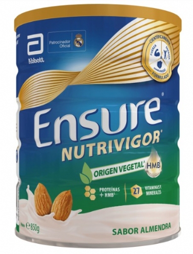 Lote ensure nutrivigor origen vegetal almendra 850gr