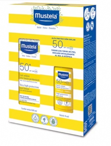 Mustela Lote Solar SPF50 Leche100ml + stick