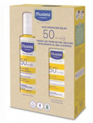 Mustela Pack Solar SPF50 Leche corporal 200ml + Facial 40ml 