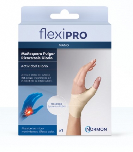 Flexipro Muñequera Pulgar Rizartrosis Diario Mano Izquierda Talla S 1 ud
