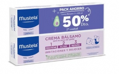 Mustela Pack DUPLO Crema pañal 100ml x 2ud