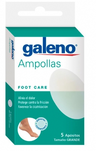 Galeno Ampollas con hidrocoloide 68 mm x 43 mm tamaño grande 5 ud