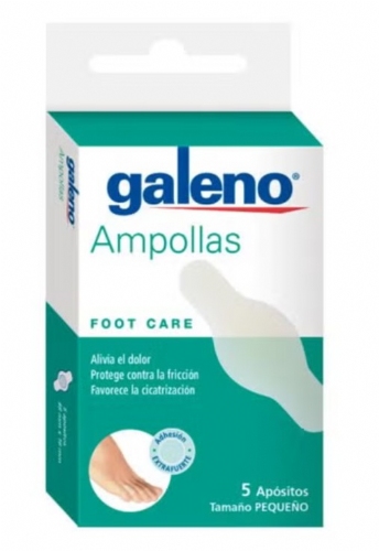 Galeno Ampollas con hidrocoloide 48 mm x 16 mm tamaño pequeño 5 ud