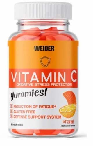 Weider Vitamina C 84 gummies sabor naranja