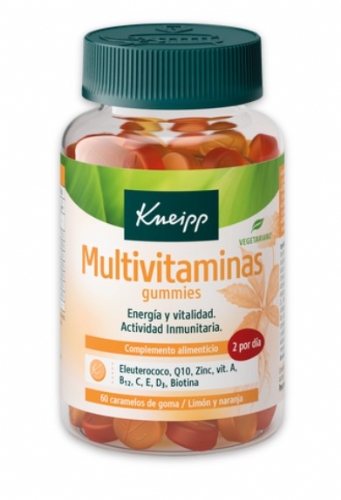 Kneipp Multivitaminas 60 gummies sabor limón y naranja