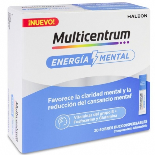Multicentrum energía mental 20 sobres bucodispersables