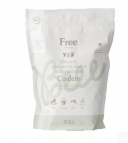 DingoNatura Free perro adulto tamaño mini Cordero 500g