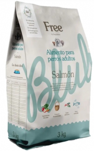DingoNatura Free pienso para perro adulto salmón 3kg