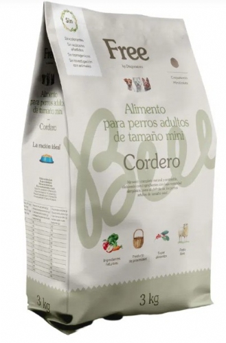 DingoNatura Free perro adulto tamaño mini cordero 3kg